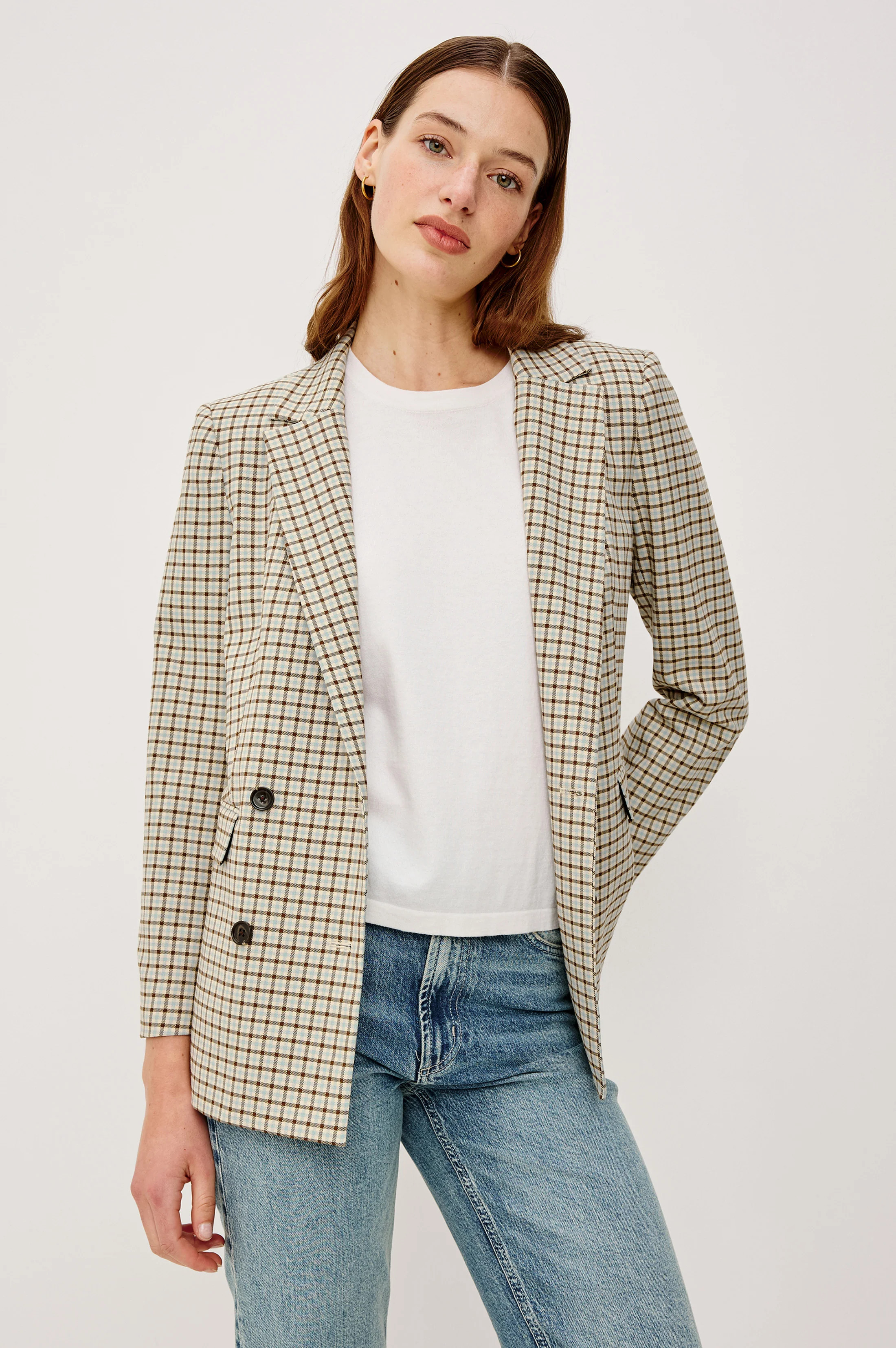 JAC BLAZER - BLUE BAY CHECK | Rails