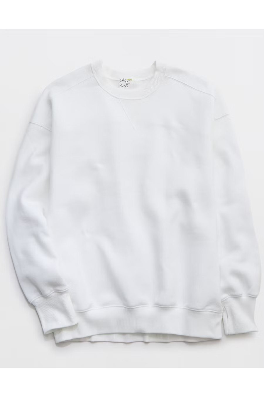 OFFLINE By Aerie Cloud Fleece Oversized Crewneck Women's White XXS | Aerie