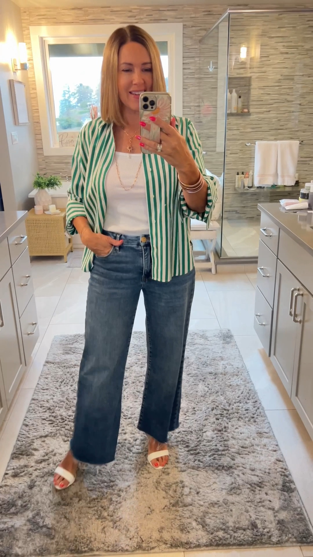 st. Patrick’s Day outfit
Madewell top is a small 
Kut jeans are a size 4 

#LTKSpringSale #LTKWorkwear #LTKActive