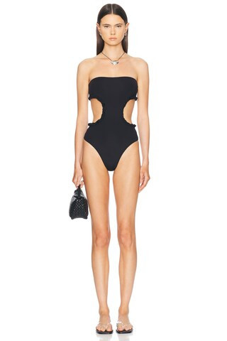 Maygel Coronel Poima Swimsuit in Black | FWRD 