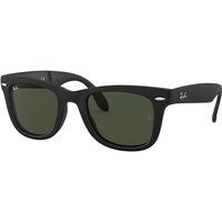 Ray Ban Wayfarer folding classic Unisex Sunglasses Lenses: Green, Frame: Black - RB4105 601S 50-22 | Ray-Ban UK