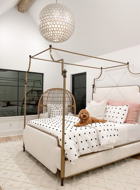 Don’t miss the chance to save 20% off this beautiful canopy bed! 

Teen / bedroom / neutral rug / chandelier / bedding / egg chair 

#LTKsalealert #LTKhome #LTKkids
