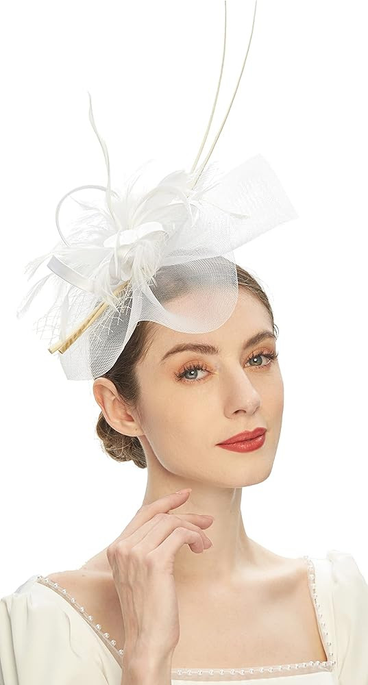 Cizoe Fascinators Hat for Women Tea Party Headband Kentucky Derby Wedding Flower Cocktail Mesh Fe... | Amazon (US)