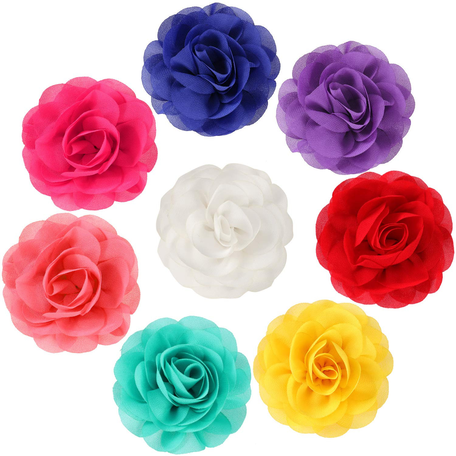 WILLBOND 8 Pieces Dog Flowers Collar Pet Charms Flower 8 cm Cat Pet Bow Tie for Puppy Dog Collar ... | Amazon (US)