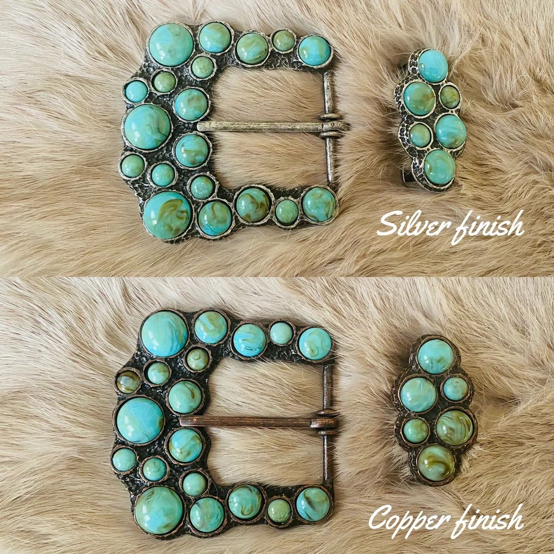 Made to order**Two Piece Belt Buckle Sets **Preorder, please allow 2-3 weeks ship time | Etsy (US)