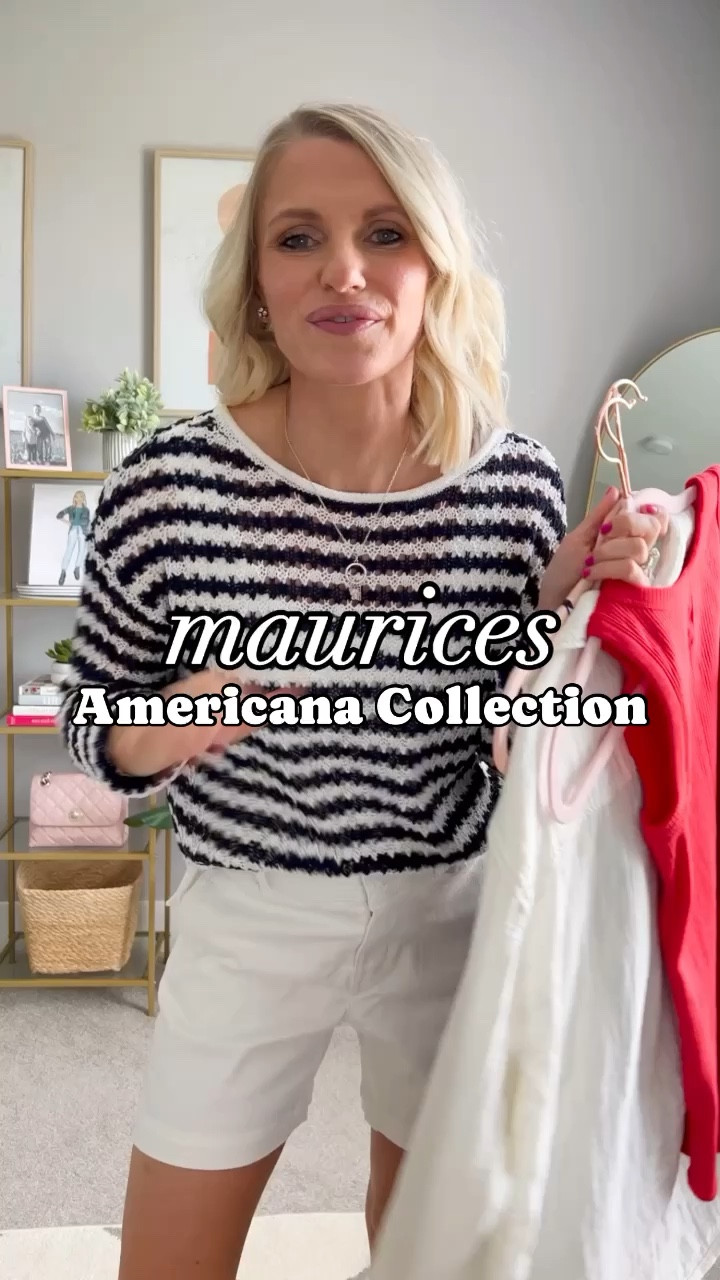 maurices Americana collection try on! Sweater- xs || tank- small || shirt- xs || shorts- 0 || dress- xs

#LTKfindsunder50 #LTKstyletip #LTKSeasonal