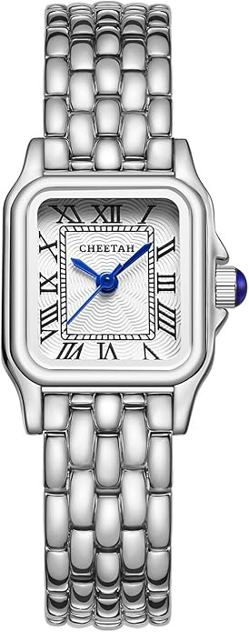 Gold Watches for Women with Small Vintage Bracelet, Rectangular Case Roman Dial | Amazon (US)