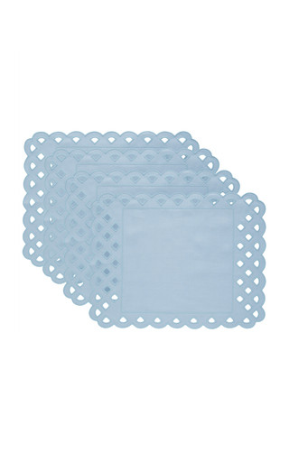 Set-of-Four Handcrafted Linen Placemats | Moda Operandi (Global)