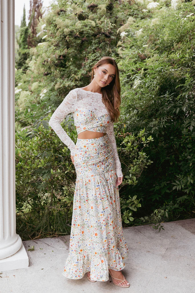 Dara Maxi Skirt - Garden Floral | Petal & Pup (US)