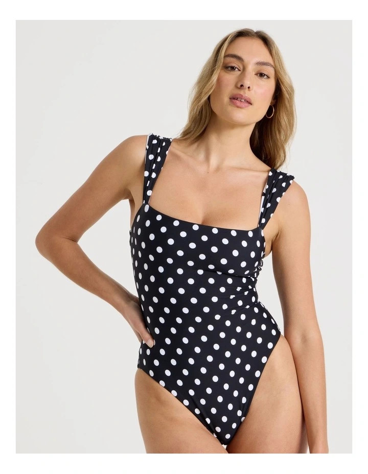 Chloe & LolaIsla Reversible Swimsuit in Liquorice Spot Print | Myer