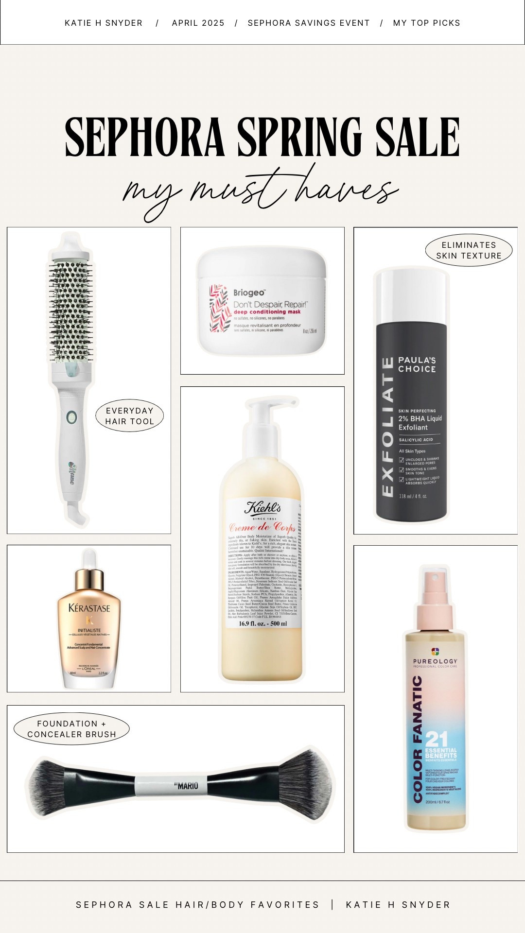 Sephora Hair and Body Favorites — all 10-30% off at Sephora!! Use code SAVEMORE now through the 14th  

#LTKFindsUnder100 #LTKBeauty #LTKSaleAlert