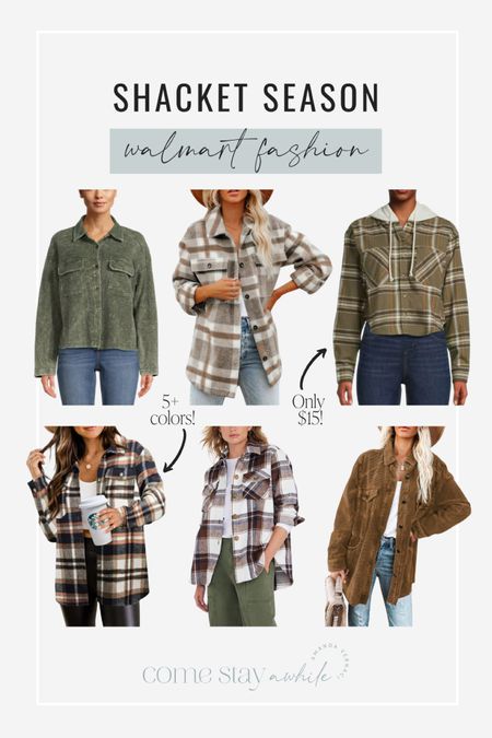 Fall is coming and I found the cutest shackets for cool days! All under $40! Pair them with leggings and booties or a cute pair of jeans  Fashion for fall from @walmartfashion #WalmartPartner #WalmartFashion

#LTKstyletip #LTKunder50 #LTKFind