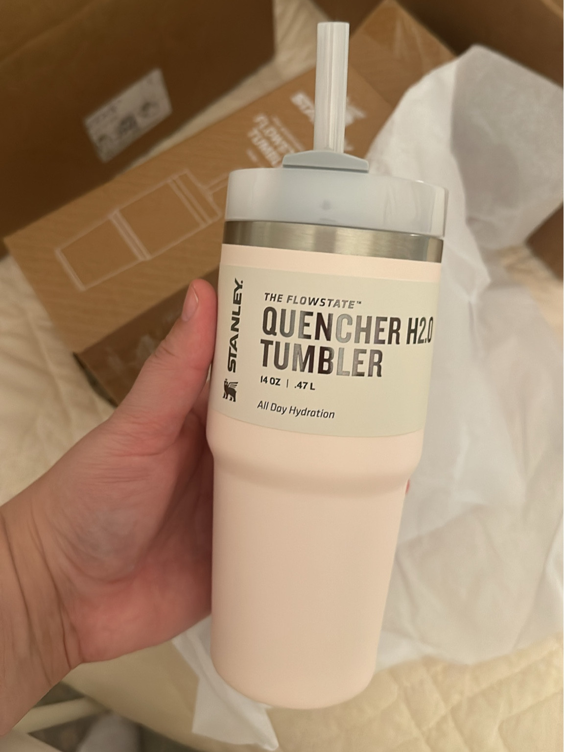 Cutest little kids Stanley in case anyone else has kids like mine 😂 I'm going to replace the straw for a silicone one like I use for mine. This color (rose quartz) is currently sold out but they have other colors you can spruce up with stickers!

#LTKHoliday #LTKkids #LTKGiftGuide