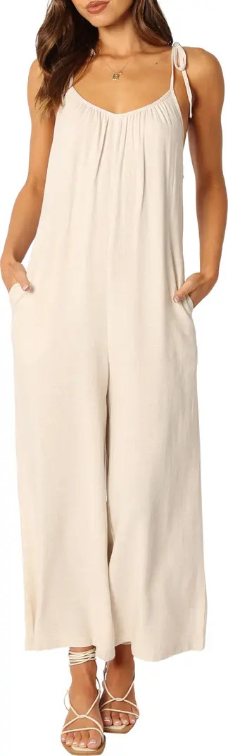 Petal & Pup Margo Tie Strap Linen Jumpsuit | Nordstrom | Nordstrom