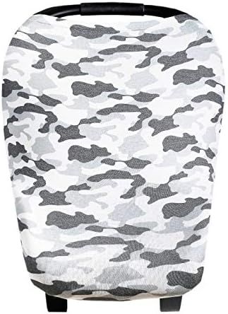 Baby Car Seat Cover Canopy and Nursing Cover Multi-Use Stretchy 5 in 1 Gift"Gunnar" by Copper Pea... | Amazon (US)