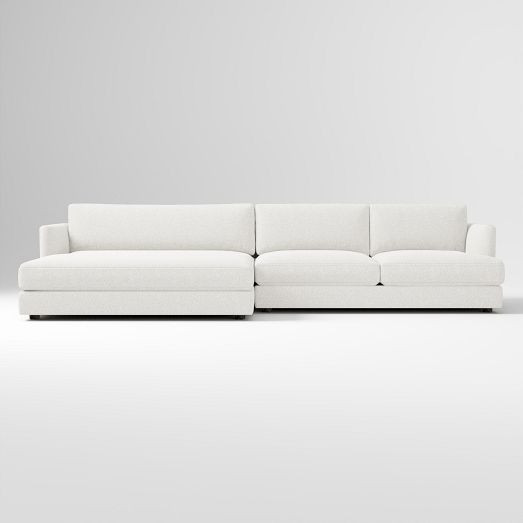 Haven 2-Piece Double Wide Chaise Sectional (127"–151") | West Elm (US)