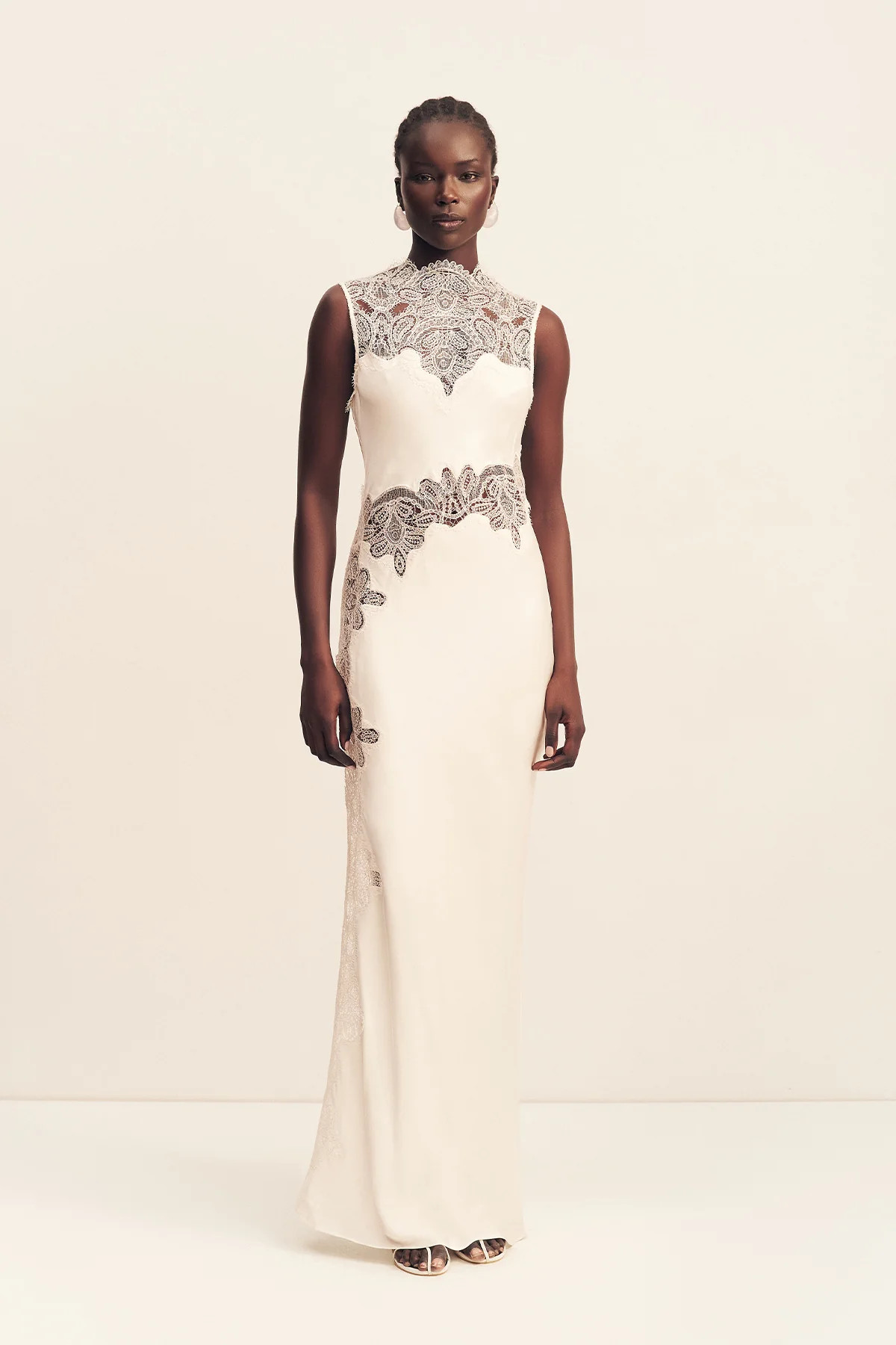 Stratus Lace High Neck Maxi Dress | Ivory | Dresses | Shona Joy | Shona Joy