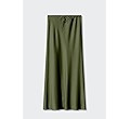 Womens Satin Silk Maxi Skirts Drawstring Flared Casual A-Line Long Skirt for Women | Amazon (US)