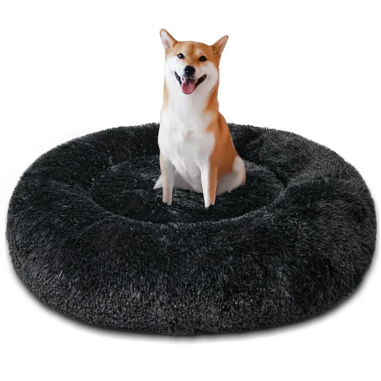 Exclusivo Mezcla Calming Donut Pet Bed for Medium Dogs 24", Anti-Anxiety Plush Cozy Warming Dog B... | Walmart (US)