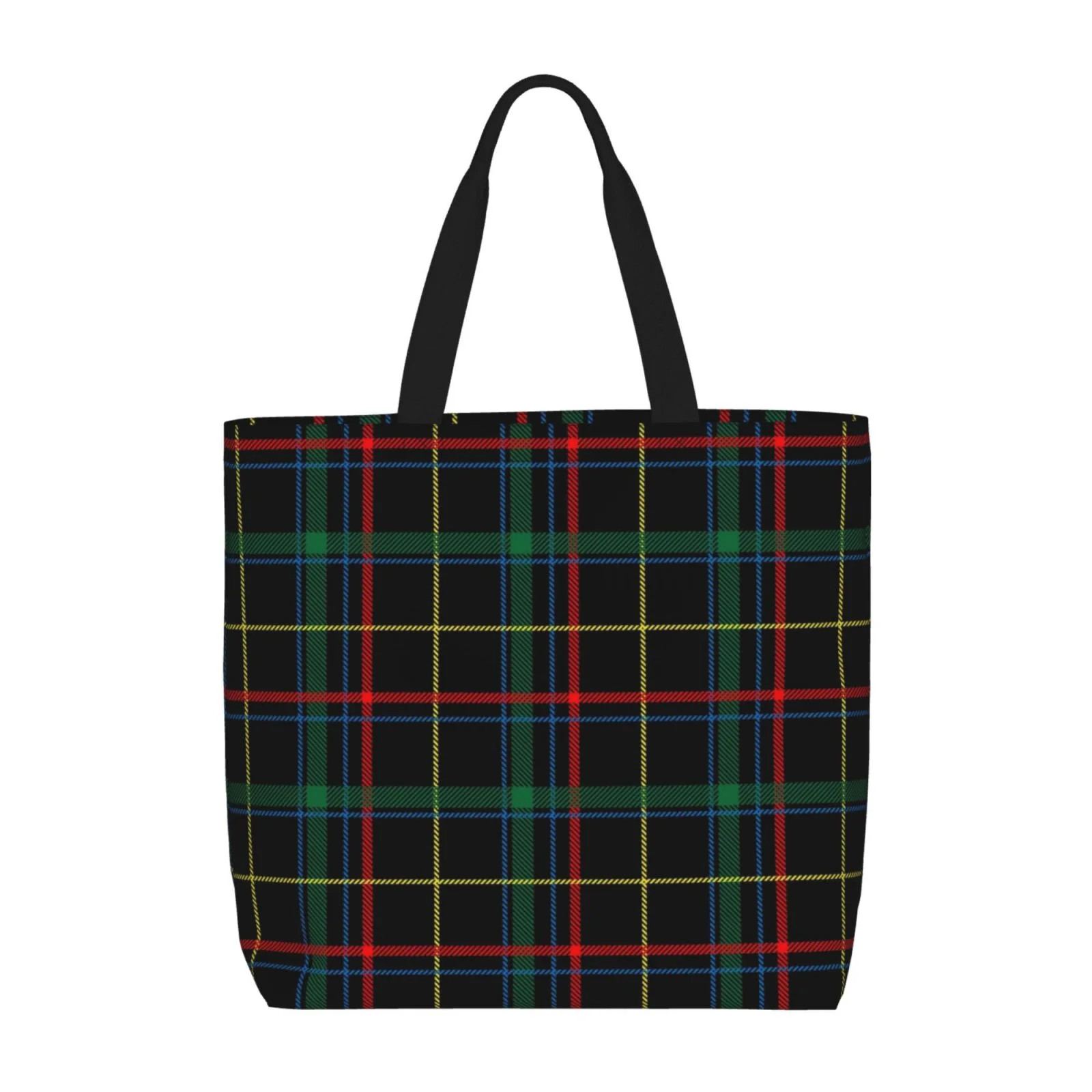 Naloa Buffalo Plaid Dark Green Tote Bag for Women, Foldable Tote Bag With Zipper, Large Shoulder ... | Walmart (US)