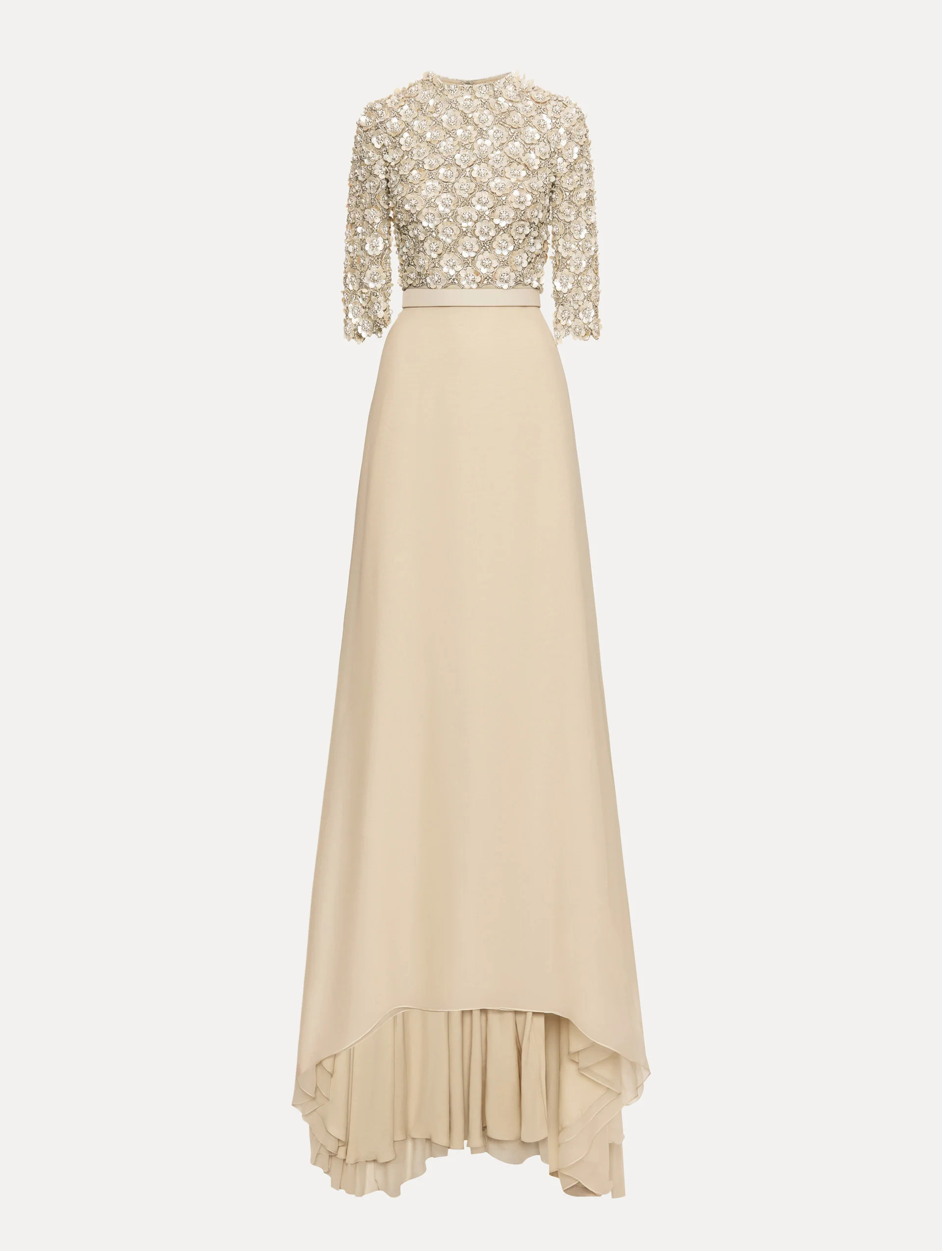 Mother of Pearl Embroidered Gown | Oscar de la Renta