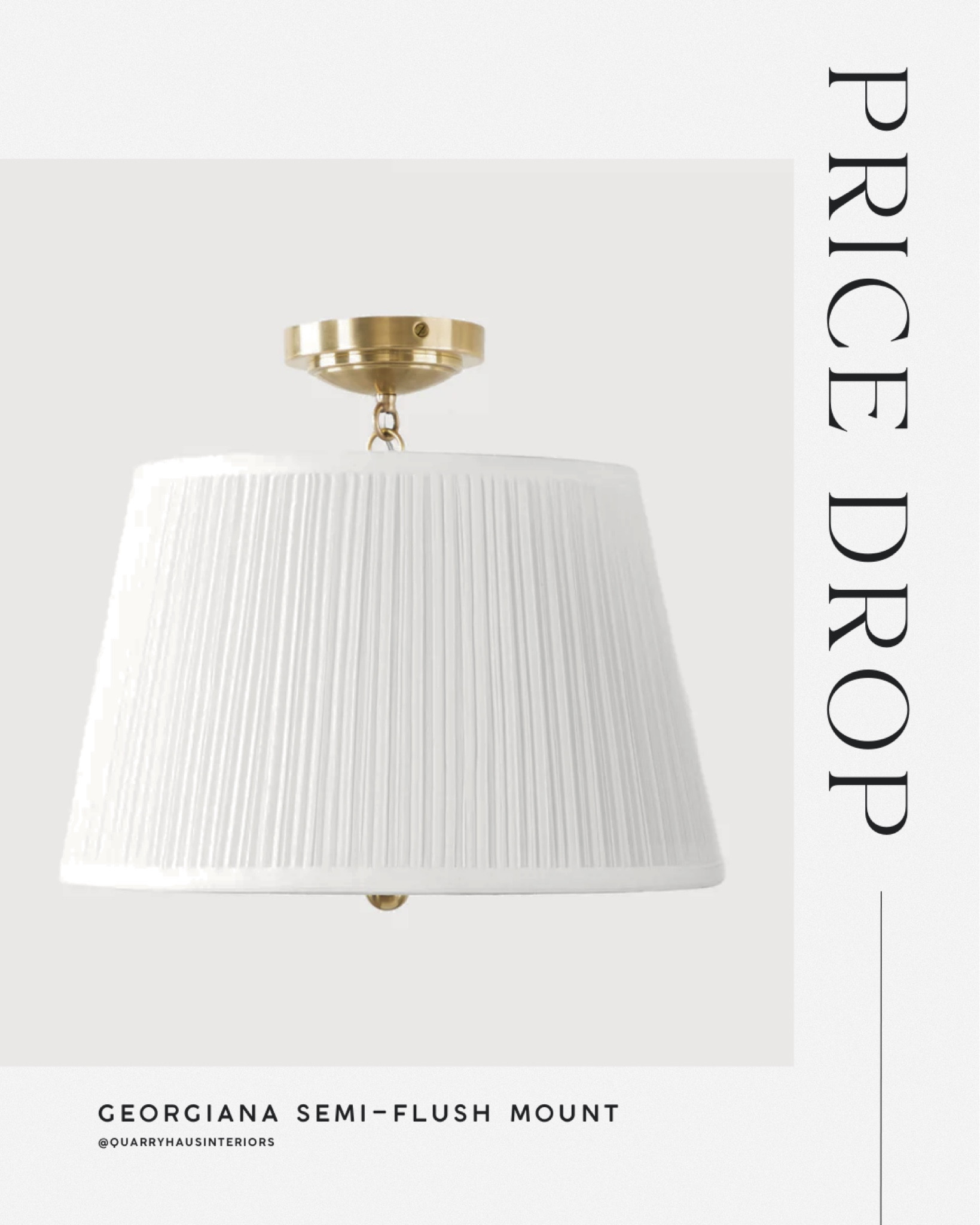 This gorgeous pleated semi flush is 30% off now at McGee and Co! 🙌🏼

#LTKHome #LTKSaleAlert