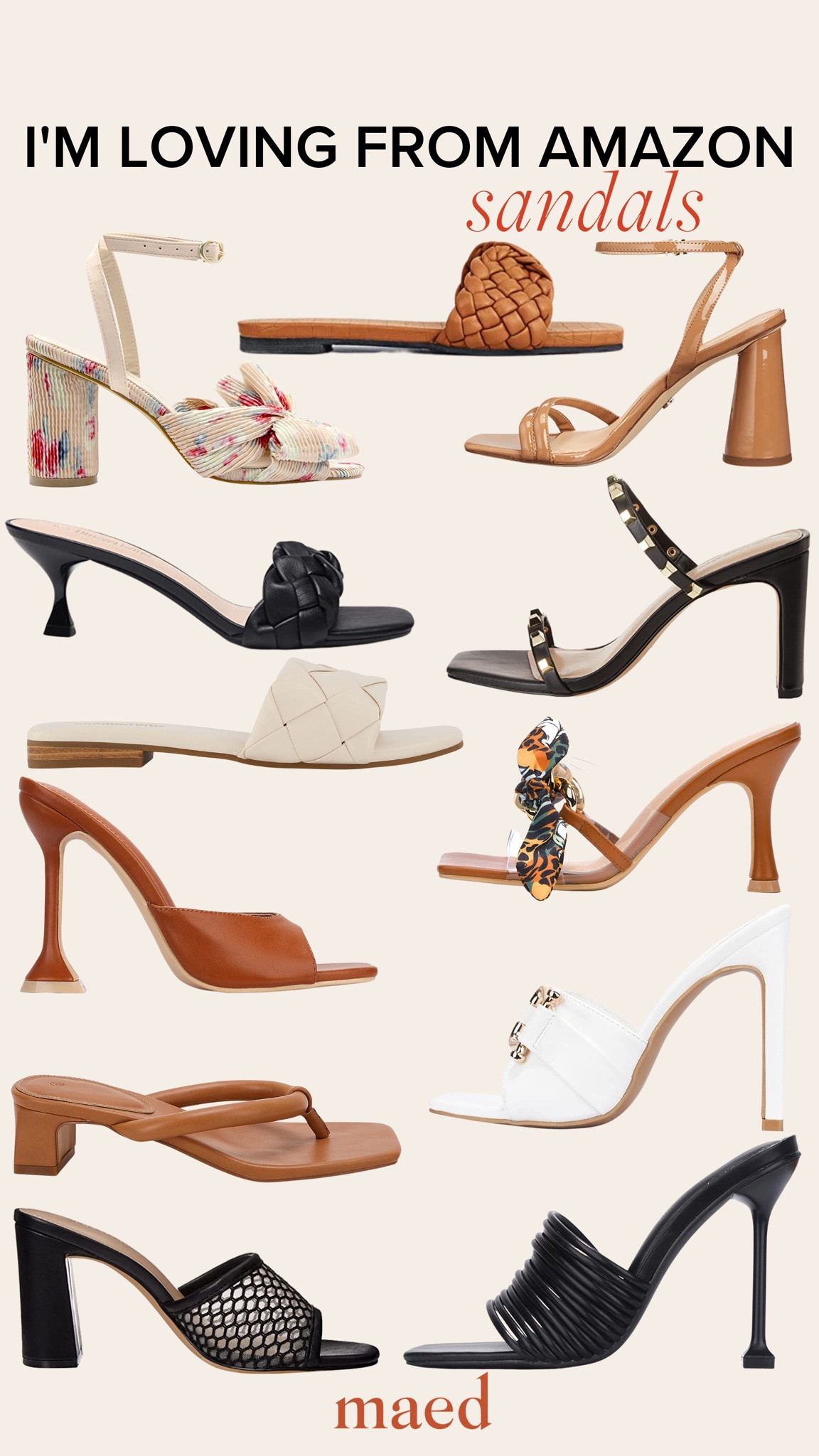 Sandals I’m Loving From Amazon - Shoes - Heels - Dress Clothing - Black - Tan - White - Brown 

#LTKworkwear #LTKshoecrush #LTKstyletip