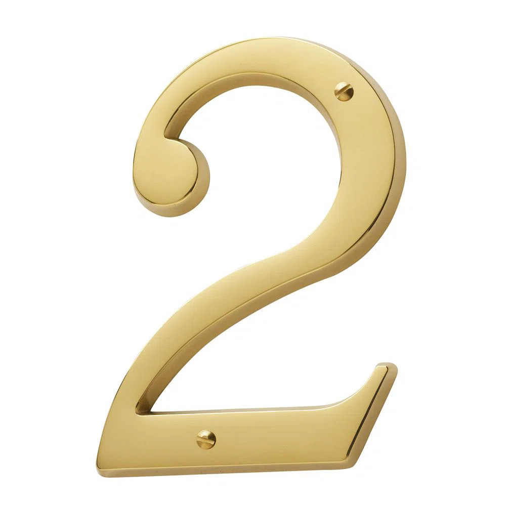 4.75" H Brass House Number | Wayfair North America