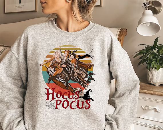 Hocus Pocus Sweatshirt Fall Womens Halloween Sweatshirts | Etsy | Etsy (US)