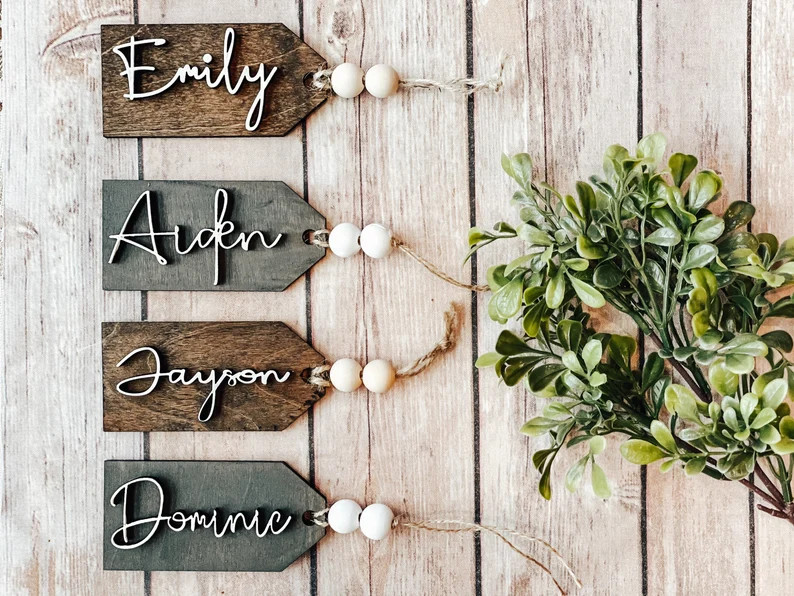 Personalized Stocking Tags Gift Tags for Kids Easter Basket - Etsy | Etsy (US)