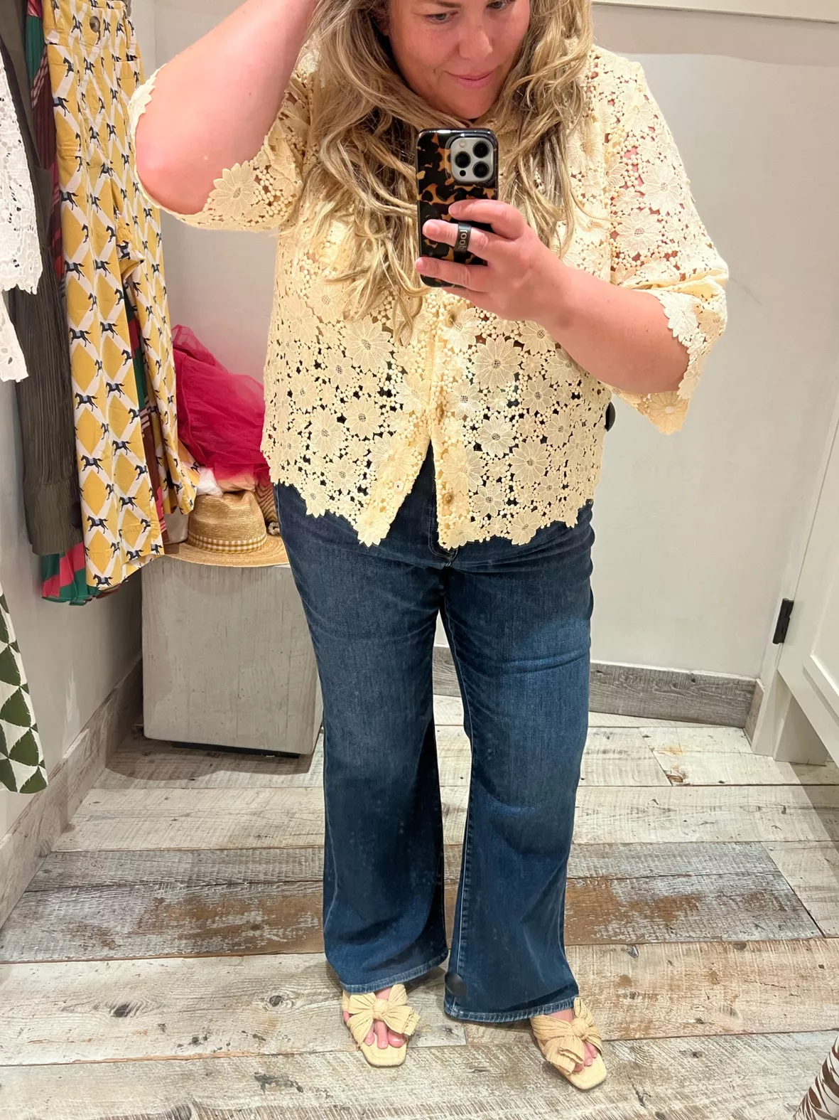 Plus Size Embroidered Flare Jeans curated on LTK