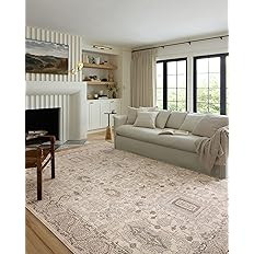Loloi II Teagan Collection TEA-03 Ivory/Sand 5'-3" x 7'-6" Area Rug | Amazon (US)