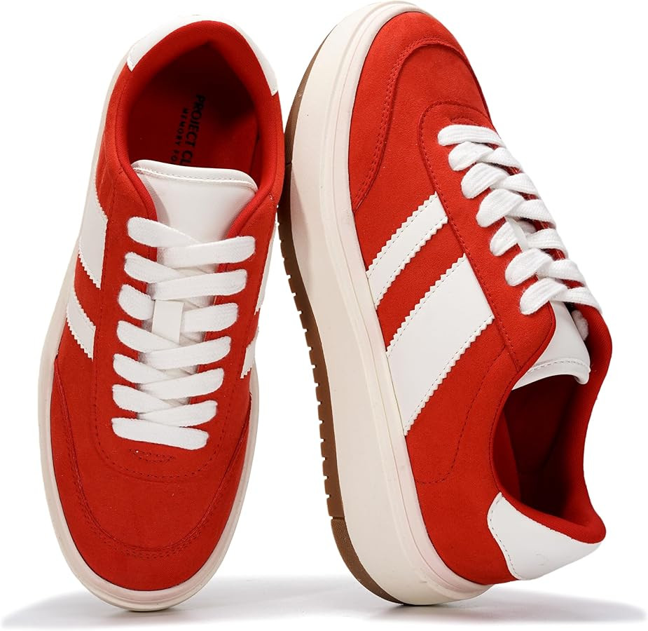 Project Cloud Platform Sneakers for Women - Lightweight Memory Foam Insole Womens Sneakers - Non-... | Amazon (US)