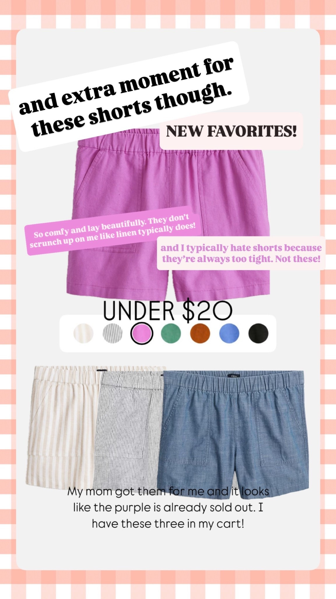 The best linen shorts for under $20! I’m wearing a medium but if you’re between sizes (and if you didn’t just have a baby 5wks ago 😳), go down. They definitely run a little big. 



#LTKSaleAlert #LTKSeasonal #LTKStyleTip