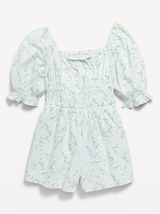 Printed Fit and Flare Romper for Girls | Old Navy (US)