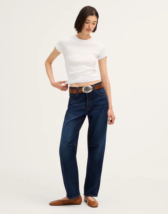 The Darted Barrel-Leg Jean in Comfort Stretch | Madewell