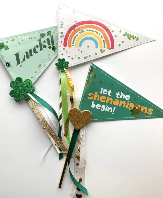 ST PATRICK'S DAY Pennant Shaker Flags | Etsy | Etsy (US)