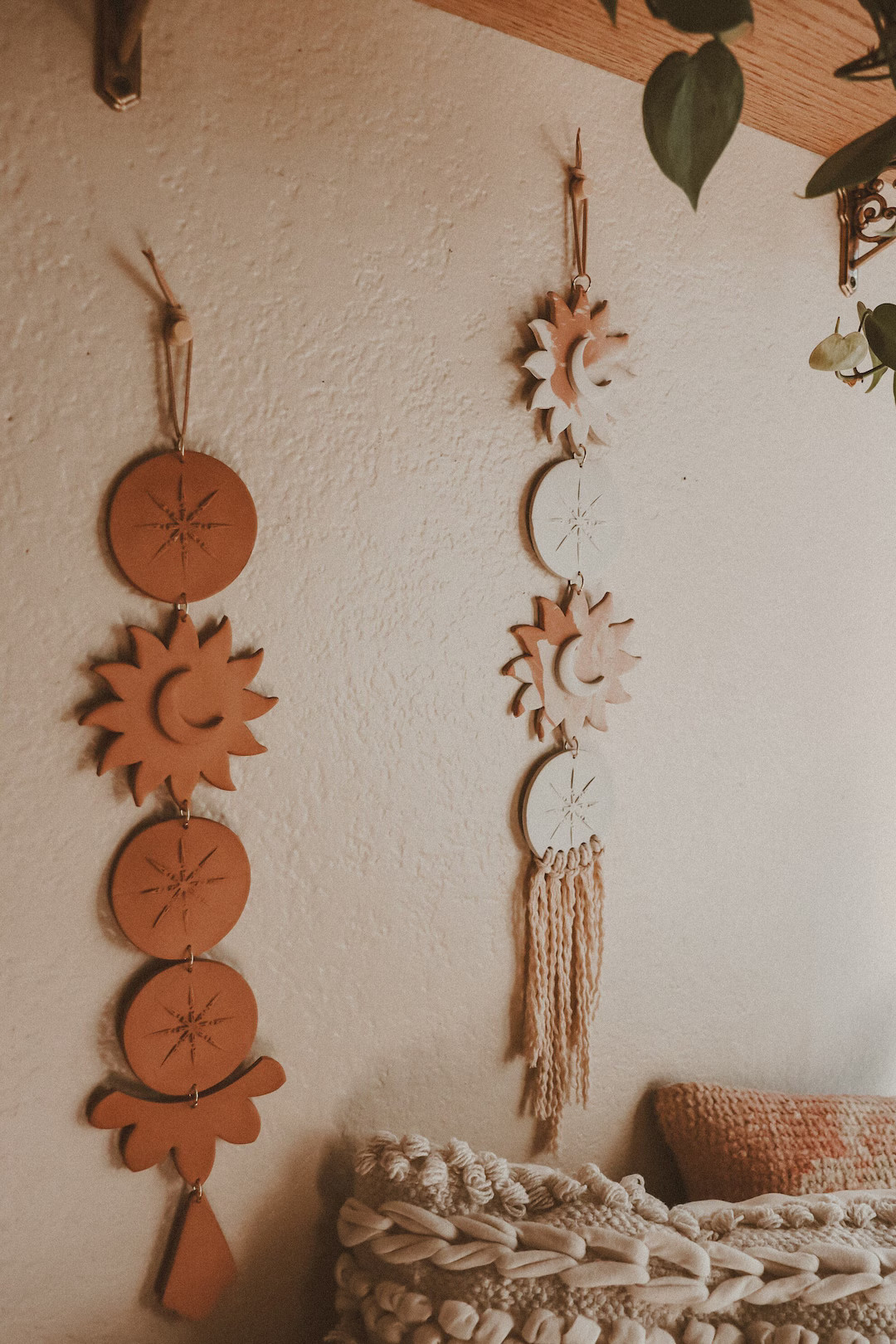 Astra | Celestial Clay Wall Hanging | Sun Moon & Star Wall Decor | Natural Terracotta Clay - Etsy | Etsy (US)