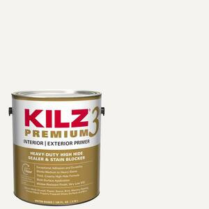PREMIUM 1 Gal. White Interior/Exterior Primer, Heavy-Duty High Hide Sealer, and Stain Blocker | The Home Depot