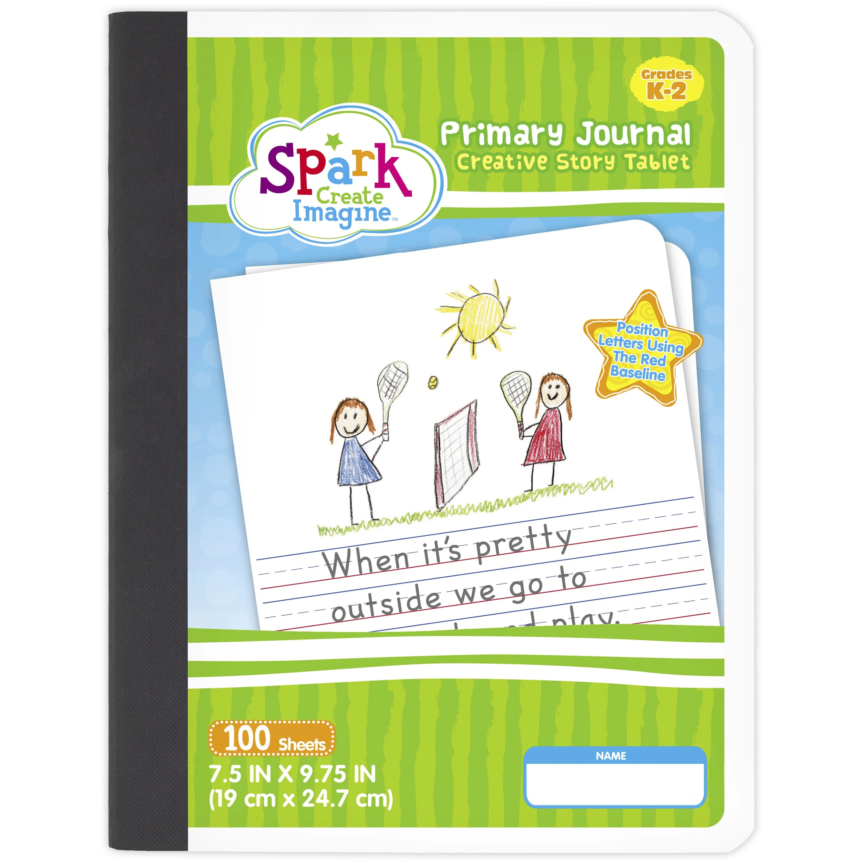 Spark Half Page Ruled Primary Journal, Grades K-2, 100 Pages (09644) | Walmart (US)