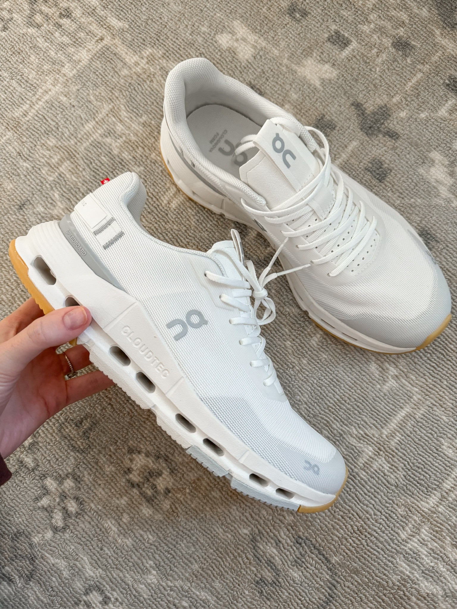 Obsessed with my new walking tennis shoes! On Clouds // Cloudnovas // work out sneakers // white sneakers // activewear 

#LTKActive #LTKShoeCrush #LTKFitness