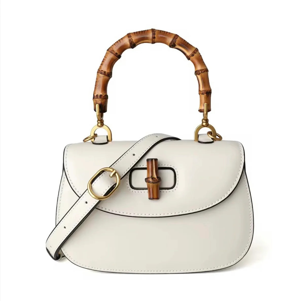 Ivory Bamboo Handle Crossbody/Clutch | Sea Marie Designs