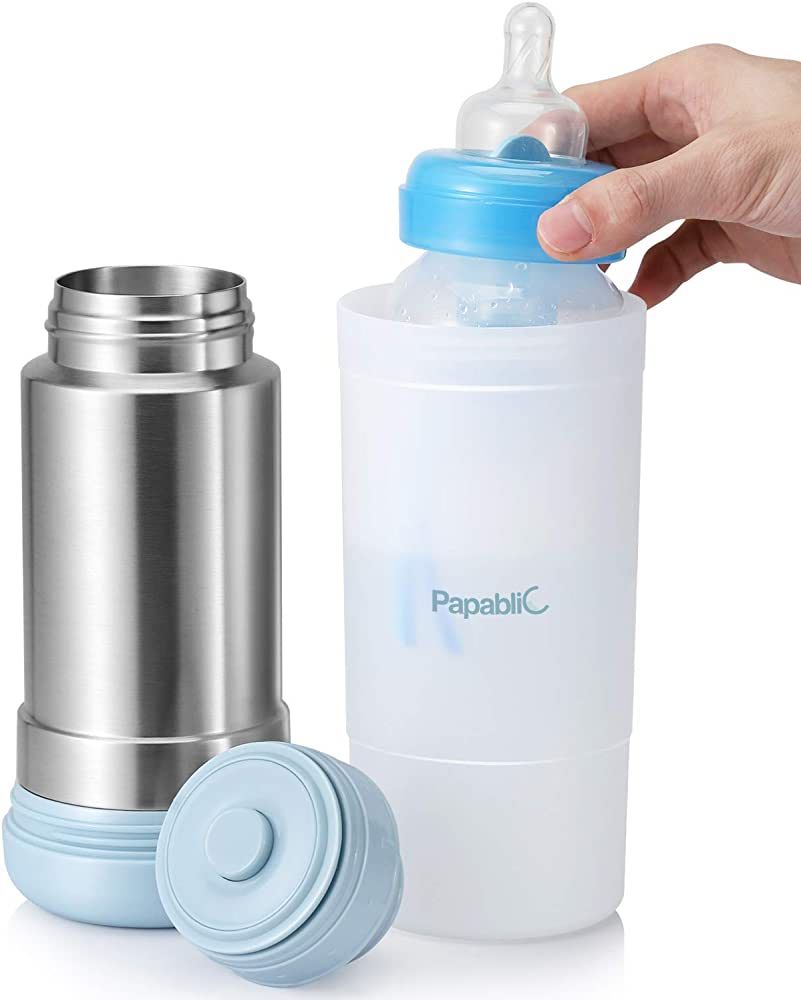 Papablic Mini Portable Travel Baby Bottle Warmer | Amazon (US)