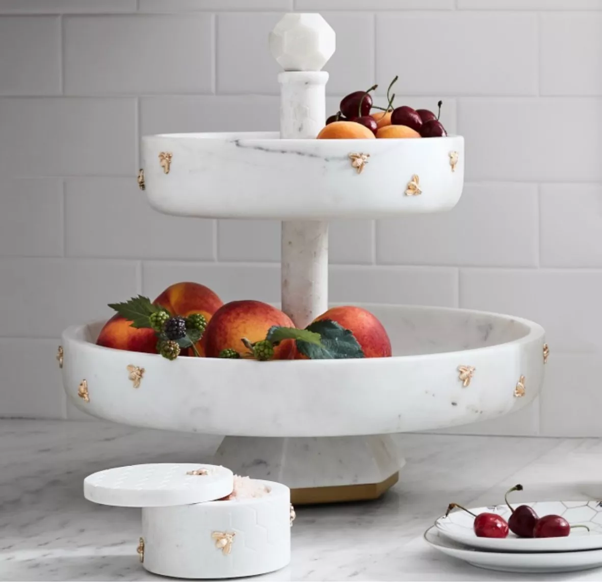 Honeycomb Tiered Marble Fruit … curated on LTK