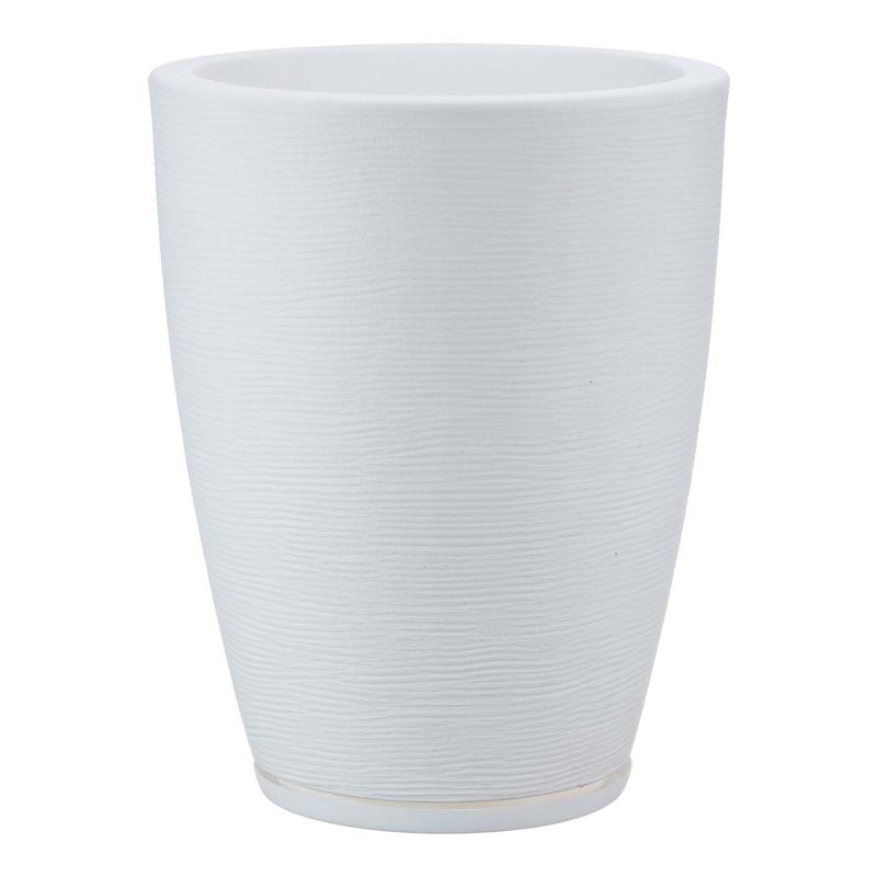 Amsterdam White Outdoor Planter, Small | At Home