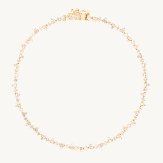 Pointelle Diamond Tennis Bracelet | Catbird