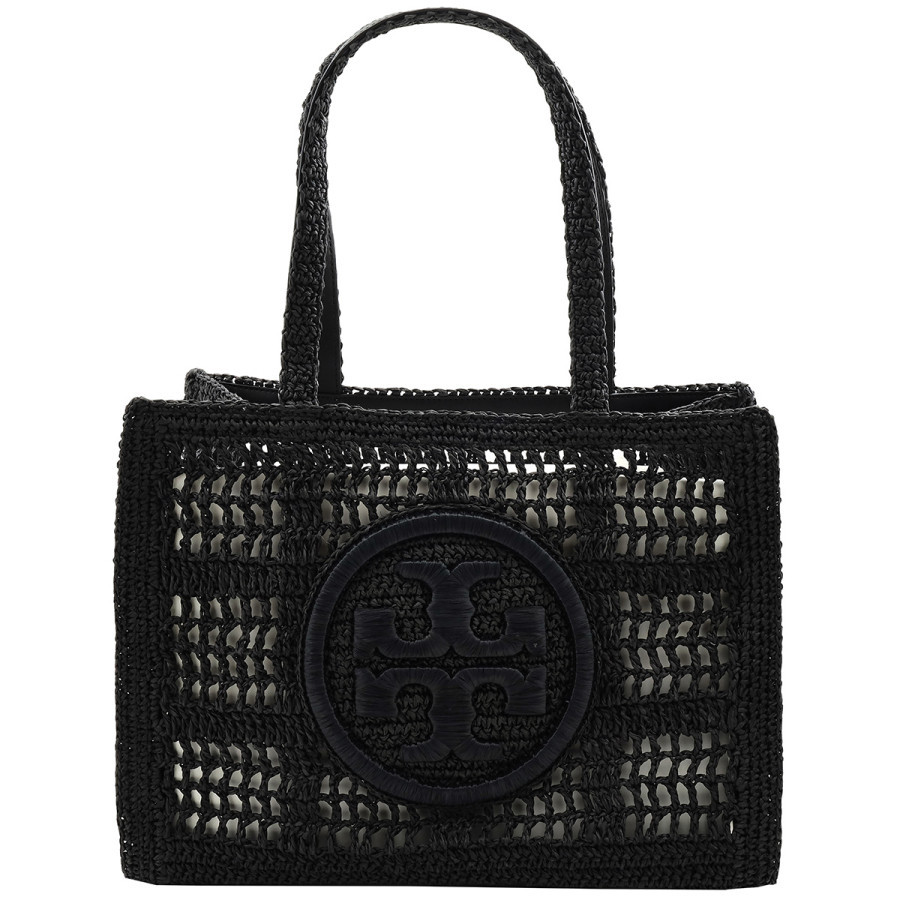 Tory Burch Black Small Hand-Crochete Ella Tote Bag | Jomashop.com & JomaDeals.com