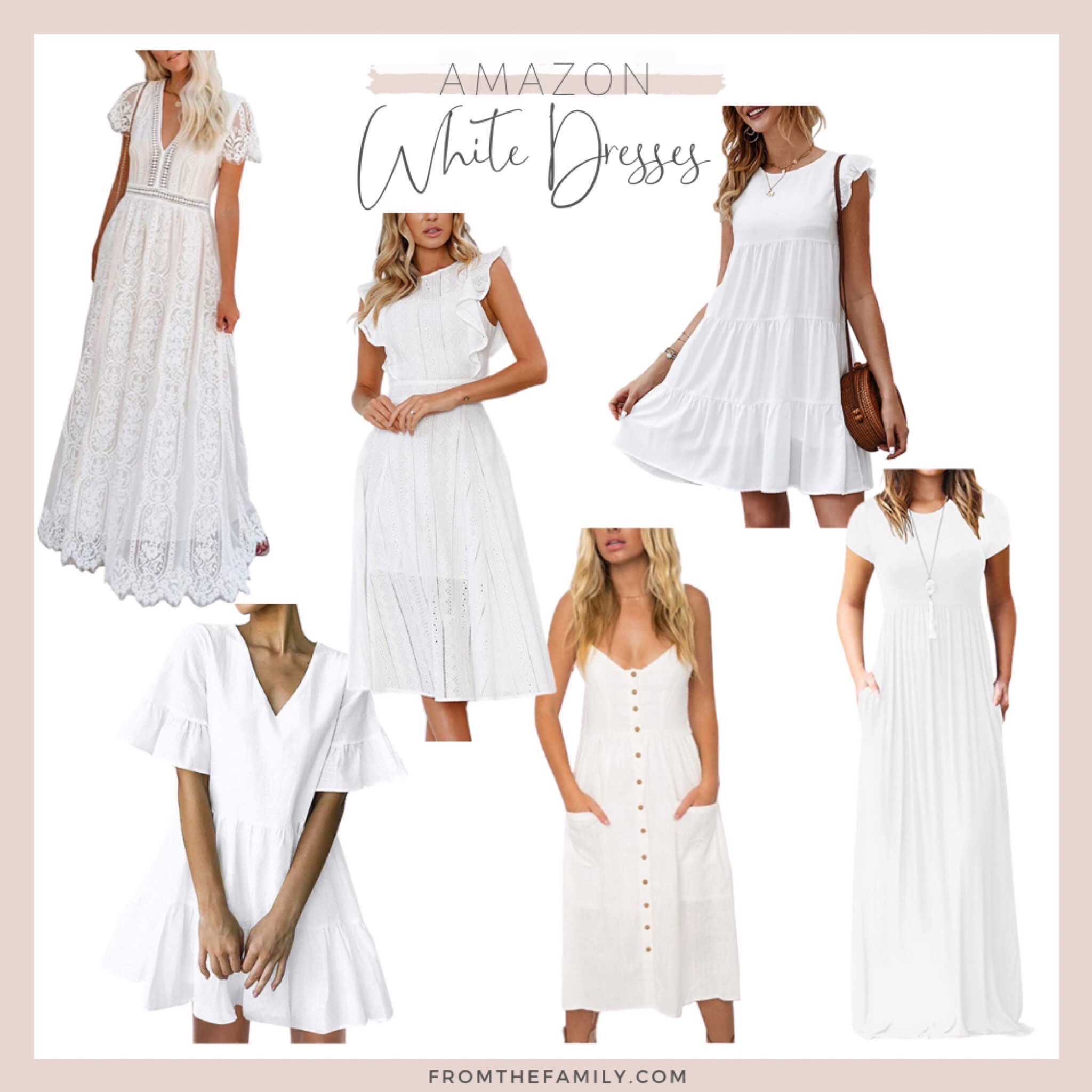 White Dresses Under 50 Dollars