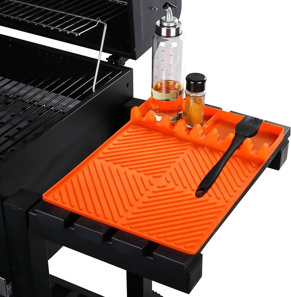 Griddle Mat Barbeque Grill Accessories Tools for Blackstone, Side Shelf Mat Grill Pad for Outdoor... | Amazon (US)