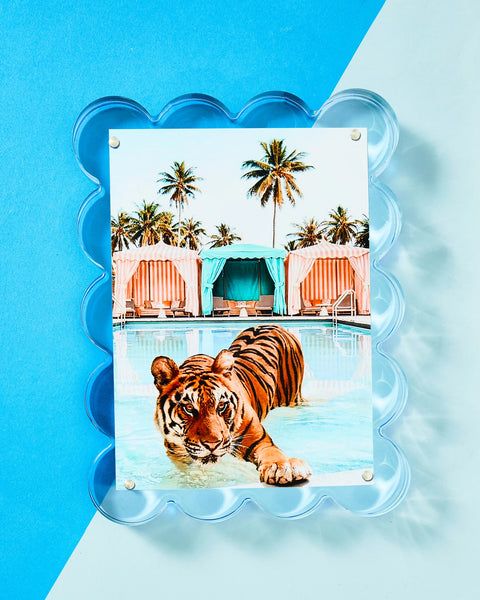 Acrylic Picture Frame - Neon Blue | Lila and Hayes